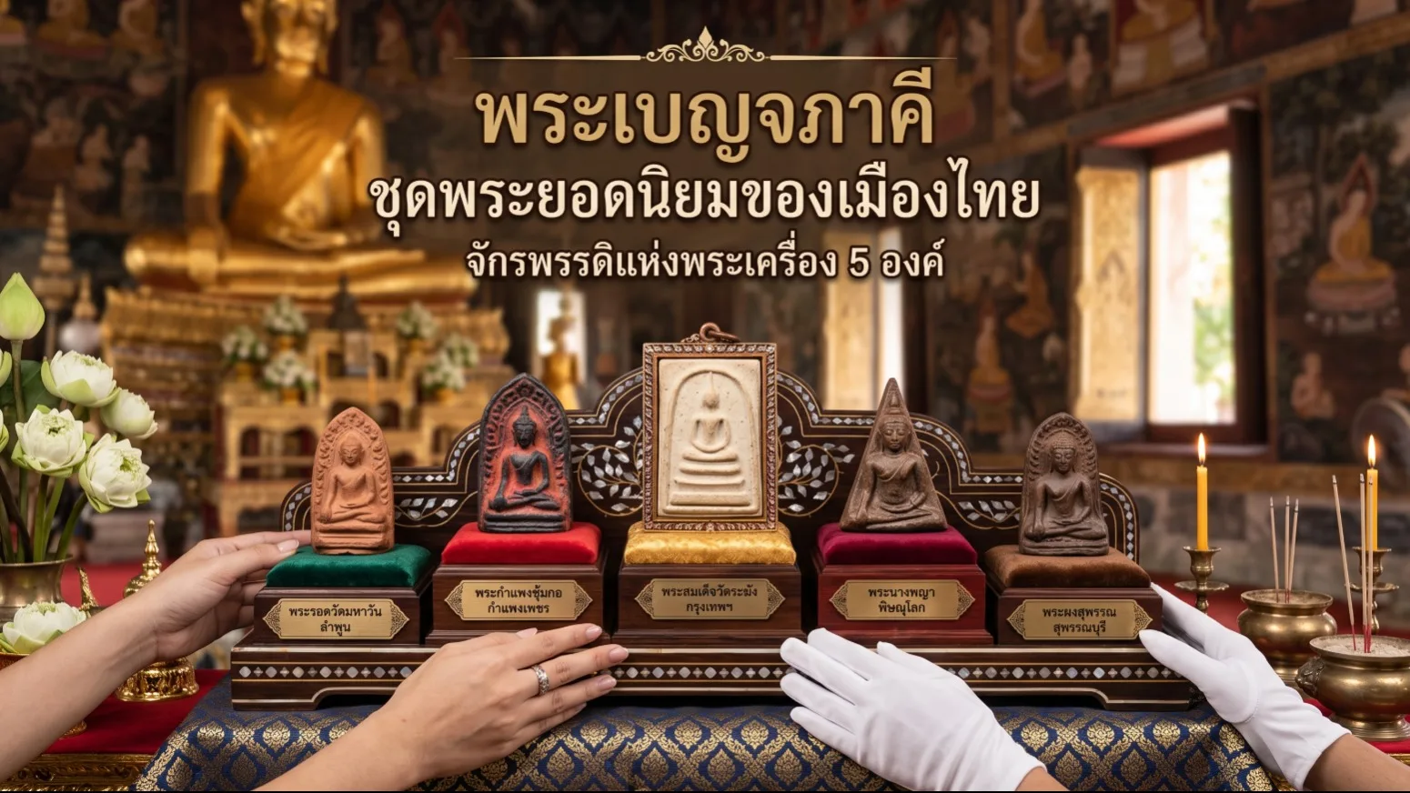 พระเบญจภาคี ชุดพระยอดนิยมของเมืองไทย